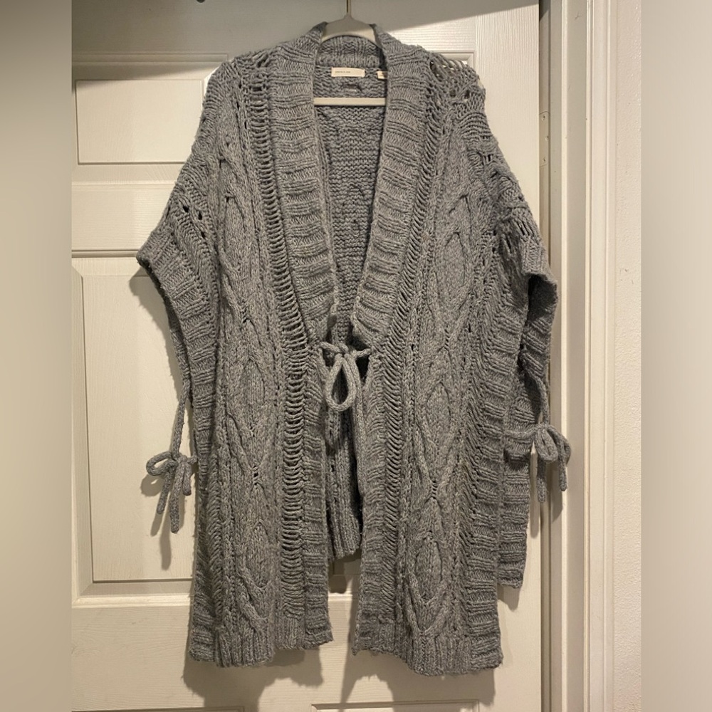 💥Sleeping on Snow cardigan wrap shawl one size wool angora blend